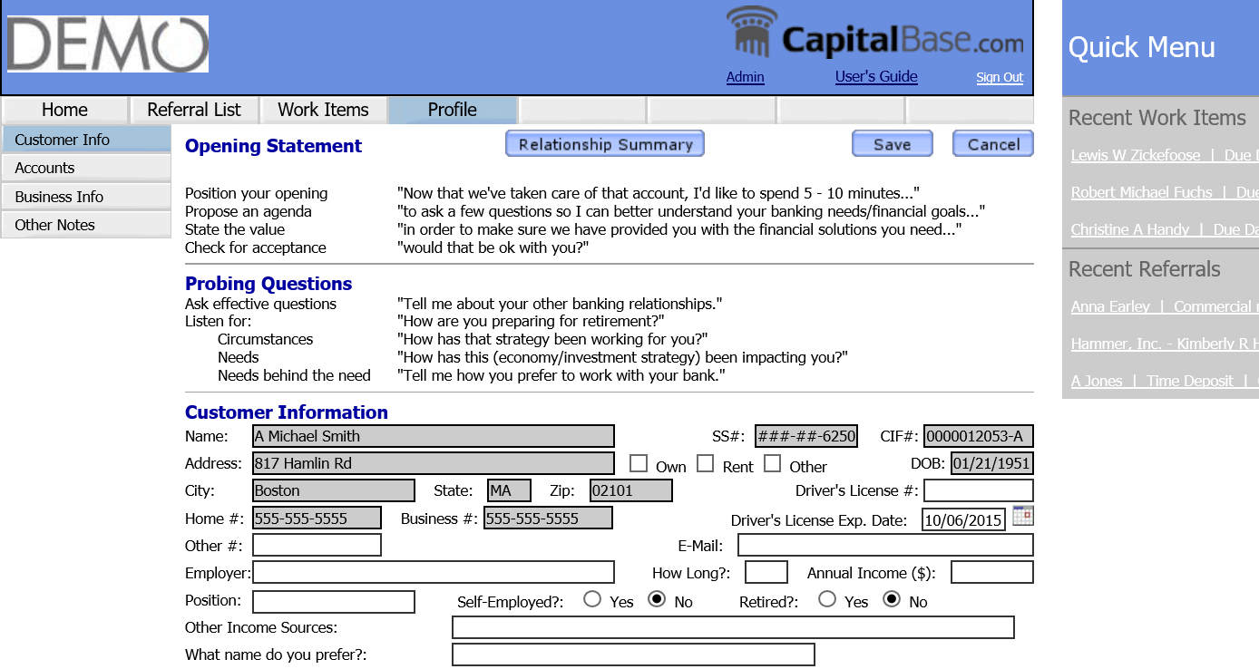 Retail Profile